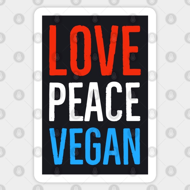 Love Peace Vegan Sticker by Suzhi Q